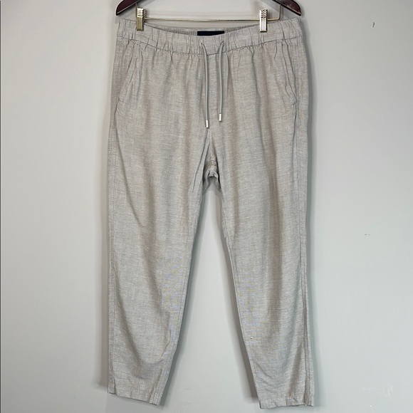 Abercrombie & Fitch Men’s Linen Blend Leisure Relaxed Fit Pants Grey XL *As Is* - Picture 14 of 14